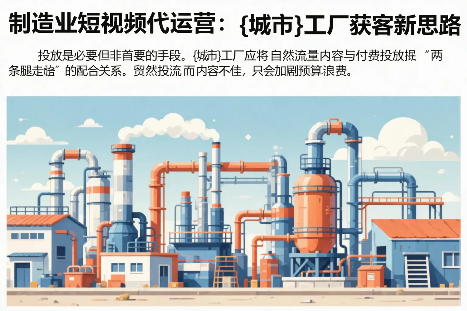 制造业短视频代运营:河曲工厂获客新思路
